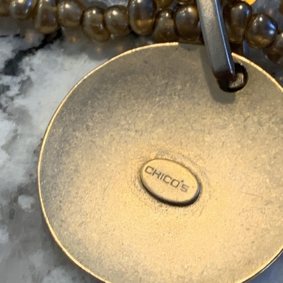 Chicos Vintage Beaded Necklace 15-19” - Picture 6 of 7